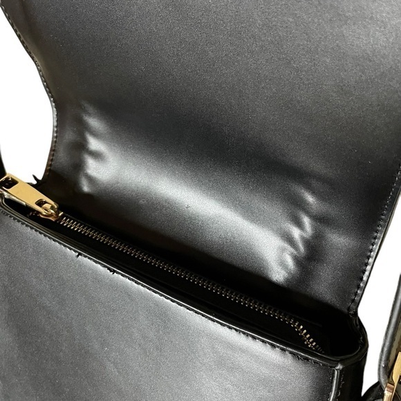 Summer & Rose Sadie Bag Purse with‎ Black Fringe and Gold Hardware Everyday Bag - Picture 6 of 7